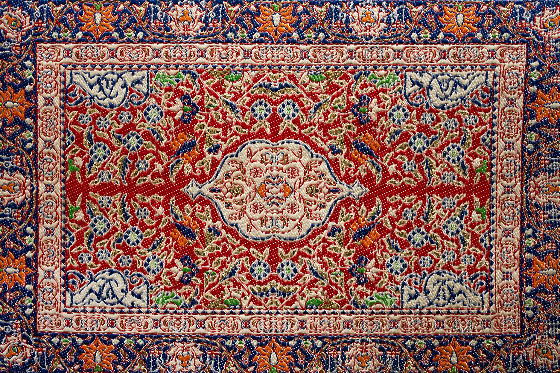 Vintage Arabic Carpet Texture with Ornament.